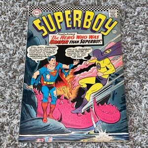 VINTAGE 1966 DC COMICS Superboy Key 1st App Supremo Silver Age #132